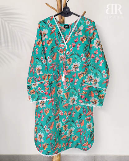 2-Piece Printed Lawn (Pret)
