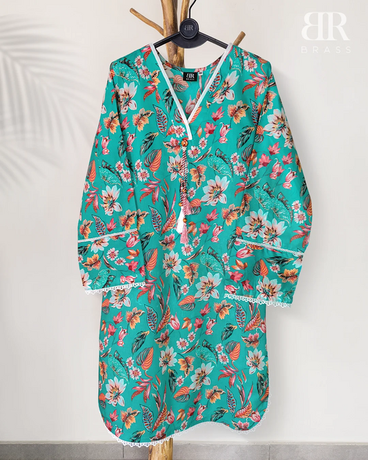 2-Piece Printed Lawn (Pret)