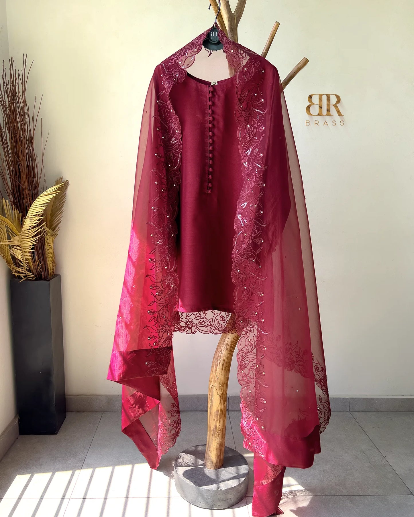 3 Piece Farshi Shalwar Set