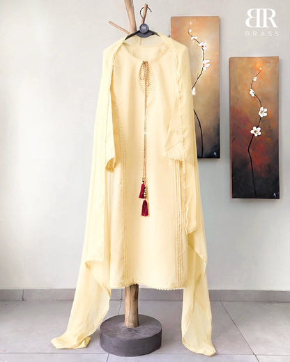 3 - Piece Pure Lawn Suit with Pure Chiffon Dupatta