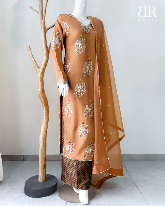 3-Piece Luxury Hand Embellished Suit