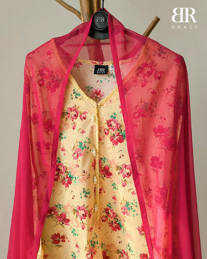 Floral Radiance – 3 Piece Premium Lawn Suit
