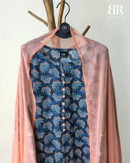 Azure Serenity – 3 Piece Premium Lawn Suit