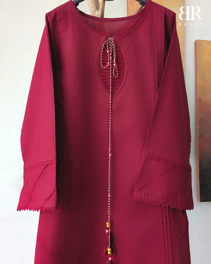 3 - Piece Pure Lawn Suit with Pure Chiffon Dupatta