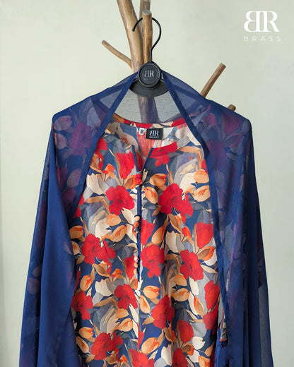 Midnight Bloom – 3 Piece Premium Lawn Suit