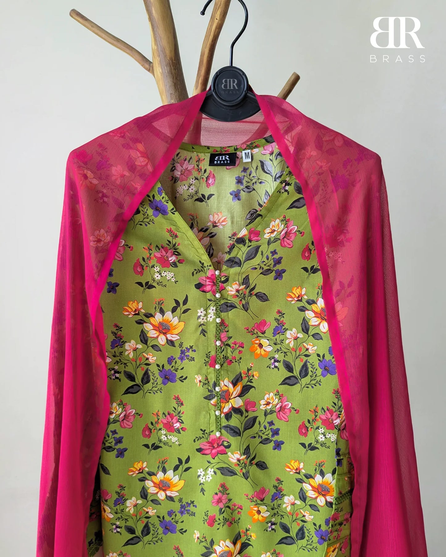 Verdant Bloom – 3 Piece Premium Lawn Suit