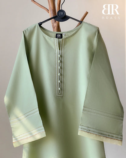 Sage Green – 2 Piece Cotton Lawn Solid Essentials