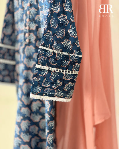 Azure Serenity – 3 Piece Premium Lawn Suit