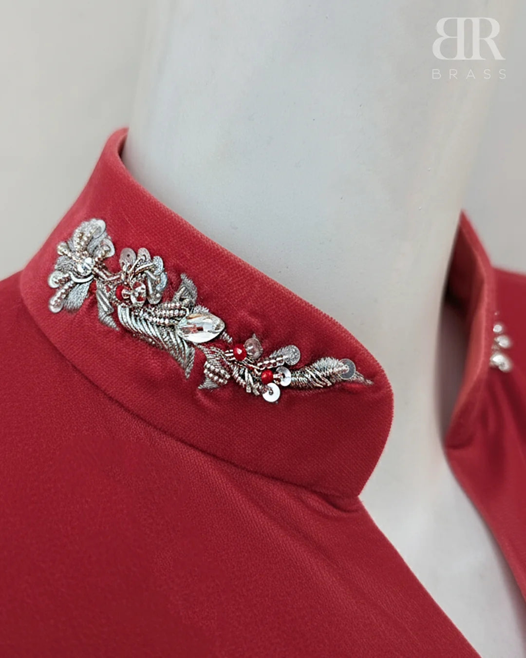 Teaberry Luxury Velvet Hand Embellished Set