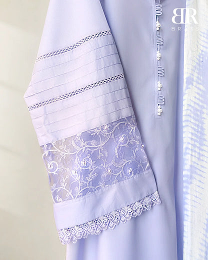 3 - Piece Pure Lawn Suit with Pure Chiffon Dupatta
