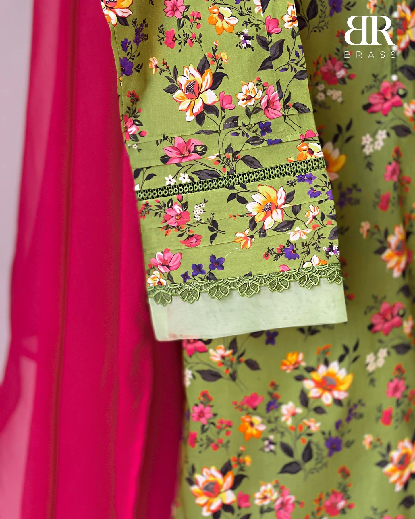 Verdant Bloom – 3 Piece Premium Lawn Suit