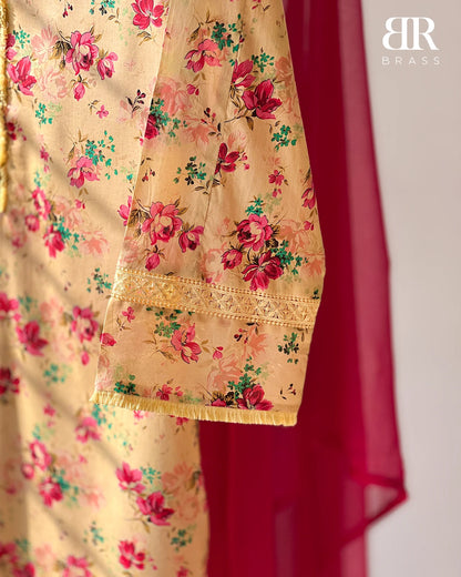 Floral Radiance – 3 Piece Premium Lawn Suit