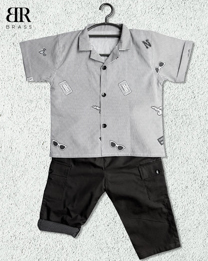 Cotton Shirt with Coat-Collar