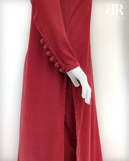 Teaberry Luxury Velvet Hand Embellished Set