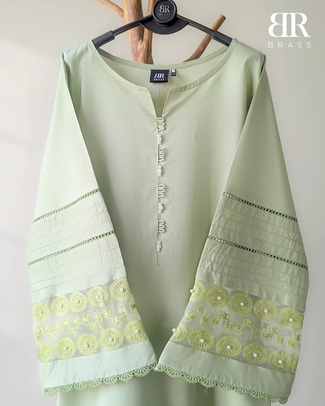 3 - Piece Pure Lawn Suit with Pure Chiffon Dupatta