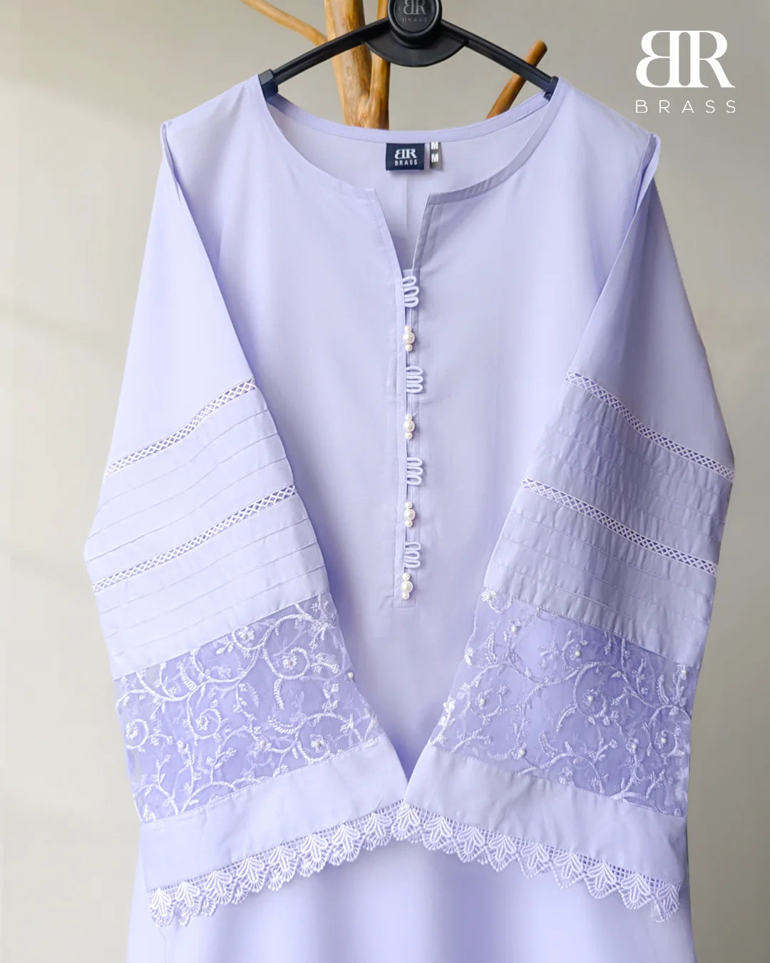 3 - Piece Pure Lawn Suit with Pure Chiffon Dupatta