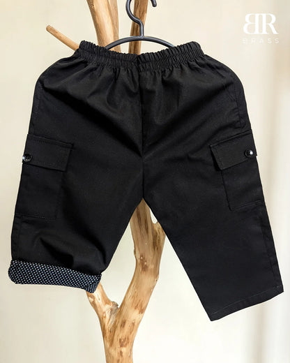 Black Cotton Trousers