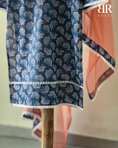 Azure Serenity – 3 Piece Premium Lawn Suit