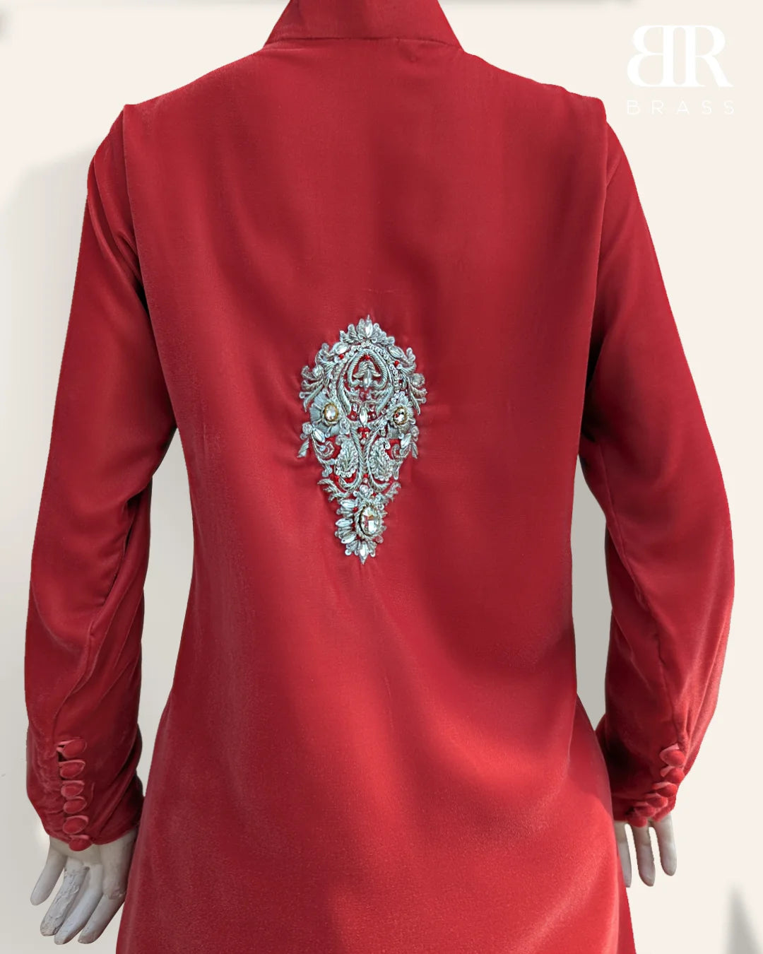 Teaberry Luxury Velvet Hand Embellished Set