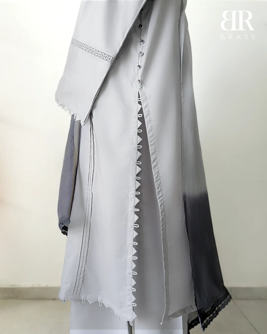 3 - Piece Pure Lawn Suit with Pure Chiffon Dupatta