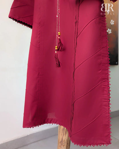 3 - Piece Pure Lawn Suit with Pure Chiffon Dupatta