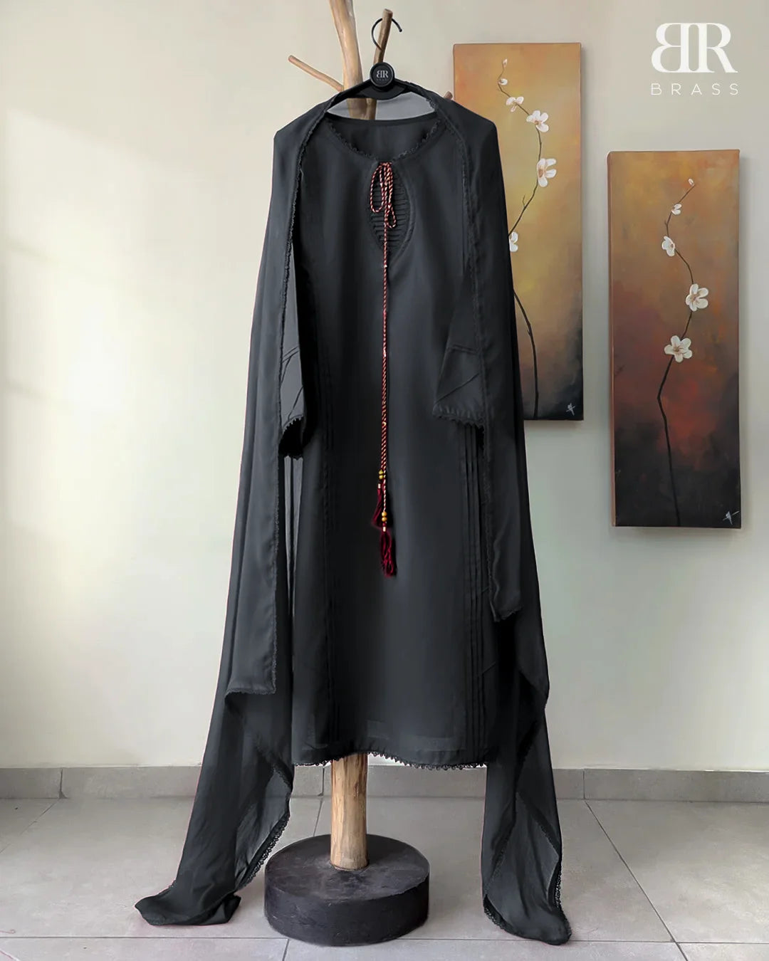 3 - Piece Pure Lawn Suit with Pure Chiffon Dupatta